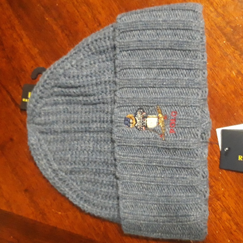 NWT Polo Ralph Lauren Holiday Ski Bear Beanie